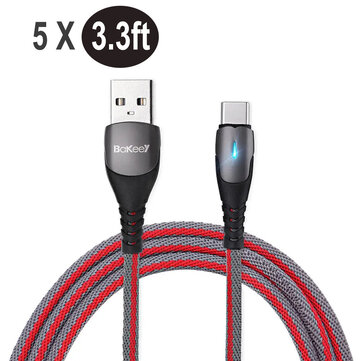 5x Kabel USB C Bakeey BK1 3A Data Cable 1m/3.3ft za $12.49 / ~49zł