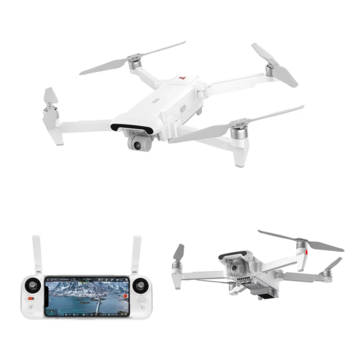 FIMI X8 SE 2022 V2 10KM FPV With 3-axis Gimbal 4K Camera HDR Video GPS 35mins Flight Time RC Quadcopter RTF with Airthrow Megaphone Module