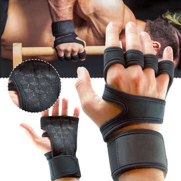 Weightlifting Protective Hand Gloves Full Palm Protection Non-slip For Cycling Pull-ups Dumbbell Bench Fitness