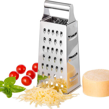 Kitchen Multifunctional Vegetable Cutter Slicer Stainless Steel Grater 4-Sided Box Food Grater Vegetable Cheese Vegetable Tool