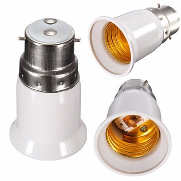 10x G24 4 Pin To BC B22 Bayonet Light Bulb Adaptor Lamp Fitting Converter Holder 