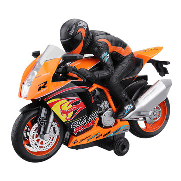 $10.99 for WeiLong Toys 300 1/18 2.4G Rc Motorcycle 360 Rotation with Light Sound Car RTR Model