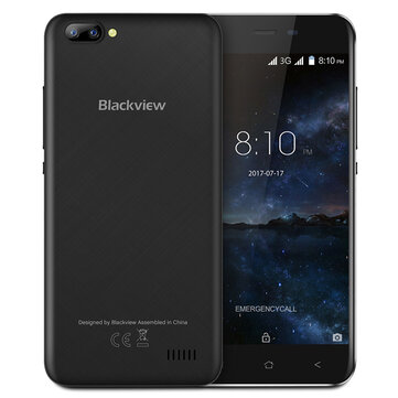 Blackview A7 5.0-Inch Android 7.0 1GB RAM 8GB ROM MT6580A Quad-Core 1.3GHz 3G Smartphone