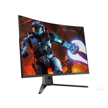 HKC GX329QN Curved Gaming Monitor 32-Inch 144Hz High Refresh Rate 1500R Curvature WQHD 2560*1440 Resolution 85% NTSC Wide Color Gamut G-Sync Technology Display