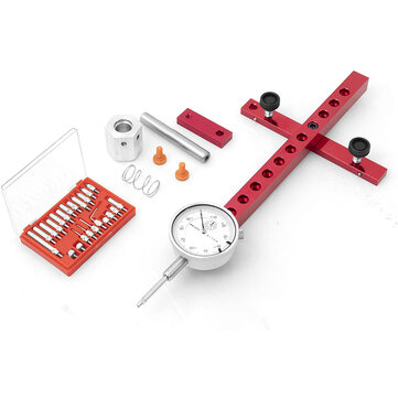 Table Saw Dial Indicator Gauge Tool with 22 Dial Indicator Tips Alignment System A-Line It Basic Kit Saw Table Aligning and Calibrating Machinery