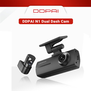 DDPAI N1 Dual Front & Rear Car Driving Recorder Car Dash Cam 1296P + 1080P Resolution 24 Parking Monitoring