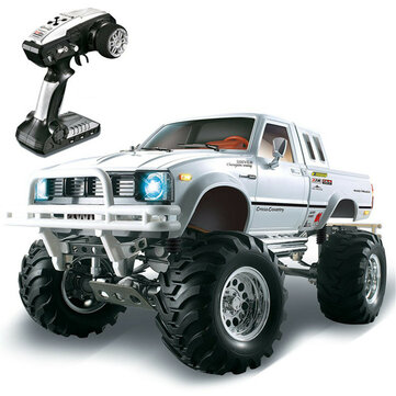 HG P407 1/10 2.4G 4WD Rally Rc Car for TOYATO Metal 4X4 Pickup Truck Rock Crawler RTR Toy