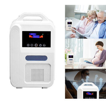 OZMUS Portable Oxygen Concentrator O2 Generators Air Purifier Ventilator Sleep MINI Oxygen Machine For Home