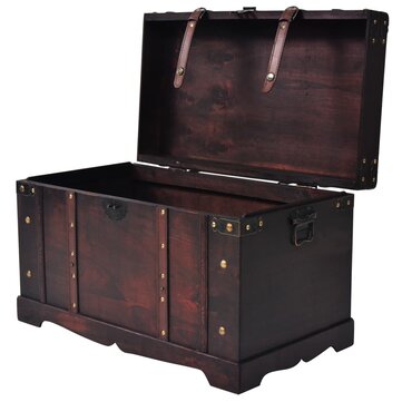 Wooden Pantry Cabinet Storage Cabinet Bar Cabinet Vintage Treasure Chest 26