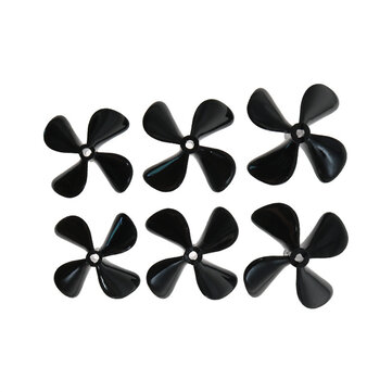 1PC Four Blades Propellers 4mm RC Boat DIY Model Fishing Bait Toys Parts D50/55/60mm PC High Strength Positive & Reverse