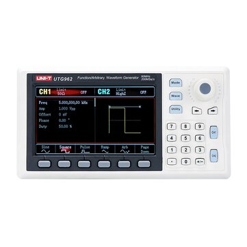 UNI T UTG932 UTG962 Function Arbitrary Waveform Generator Signal Source Dual Channel 200MS or s 14bits Frequency Meter 30Mhz 60Mhz