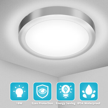Elfeland 23CM 18W Modern Plating Round LED Ceiling Light 2835 SMD White Indoor Home Spotlight AC85-265V