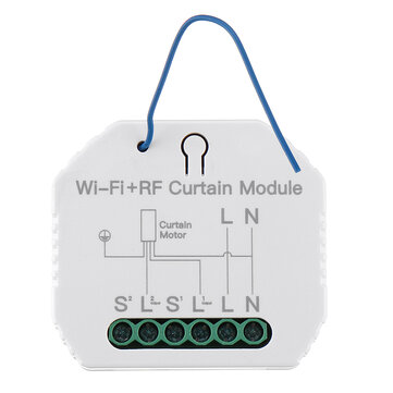 MoesHouse MS-108WR WiFi RF Smart Curtain Blinds Module Switch Roller Shutter Motor Tuya Wireless Remote Control Work with Alexa Google Home