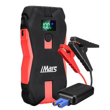 iMars J02 1300A 16000mAh Portable Car Jump Starter Powerbank Emergency Battery Booster with LED Flashlight USB Port Coupon Code and price! - $54.45