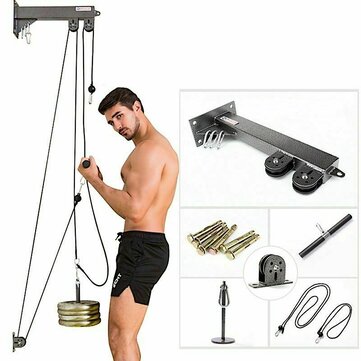 Fitness DIY Pulley Cable Machine Set Biceps Triceps Arm Strength Training 