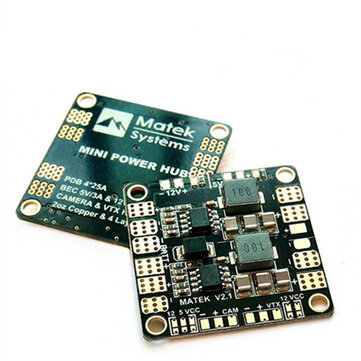 US$5.71 Matek Mini Power Hub Power Distribution Board PDB With BEC 5V And 12V for RC Drone FPV Racing RC Toys & Hobbies from Toys Hobbies and Robot on banggood.com