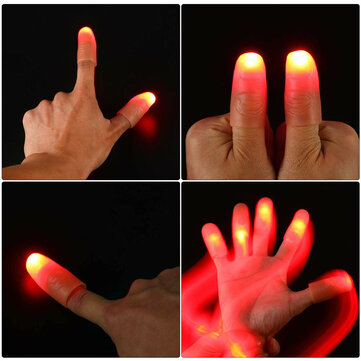 LED Finger Lights Tricks Finger Light Thumbs Light Finger Prank