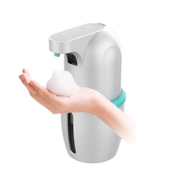Automatic Induction Hand Soap Dispenser Touch-free IPX5 Waterproof Foaming Hand Wash 0.25s Infrared Sensor Intelligent Hand Washing Device for Kitchen Bathroom