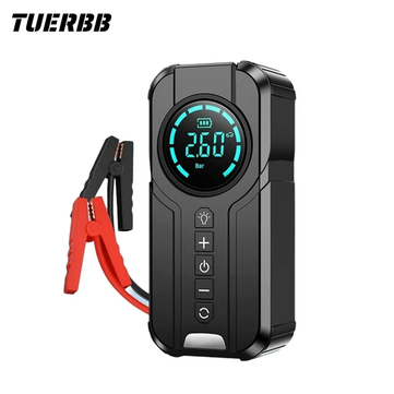 TUERBB T-JA01 16000mAh 1000A Car Jump Starter with Air Compressor Power Bank Portable Pump Cordless Inflation Emergency Battery Booster