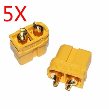 5X Upgraded Amass XT60U Male Female Bullet Connectors Plugs for Lipo Battery 1 Pairs