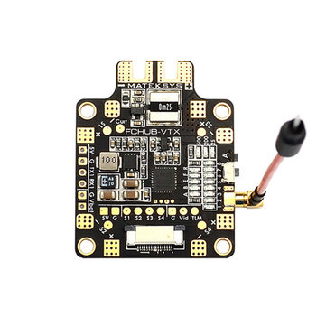 US$36.50 16% Matek Systems FCHUB-VTX 6~27V PDB 5V/1A BEC w/ 5.8G 40CH 25/200/500mW Switchable RC Drone Video Transmitter  RC Parts from Toys Hobbies and Robot on banggood.com
