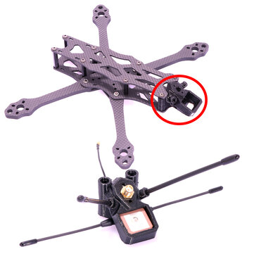 FPV Copter für WOOKONG GPS Antennen Halterung Anti-interference / rot