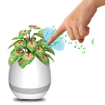 Honana FGP1 USB bluetooth Music Flower Pot Electrostatic Induction Night Light Flower Pot