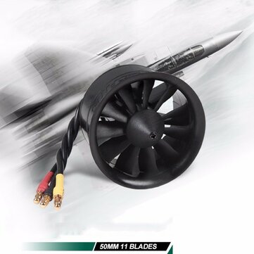 FMS 50mm 11 Blades Ducted Fan EDF With 2627 KV4500 KV5400 3S 4S Brushless Motor