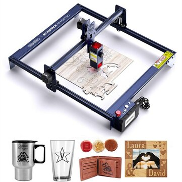 GEEKCREITxATOMSTACK A5 M50 PRO Laser Engraver APP Control Dual-Laser Engraving Cutting Machine Support Offline Engraving DIY Laser Marking for Acrylic 304 Mirror Stainless Steel Metal Wood