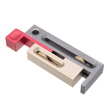 HONGDUI Table Saw Slot Adjuster Mortise and Tenon Tool Woodworking Movable Measuring Block