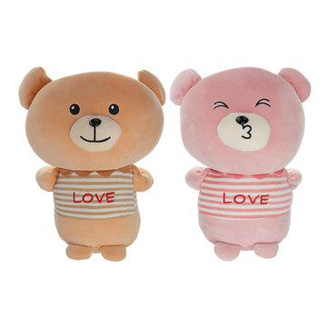 Color : Red, Height : 40cm Plush Toys 3 Colors Bear with Hoodies Stuffed Animals Plush Toys Doll Pillow Kids Lovers Birthday Baby Gifts Gift