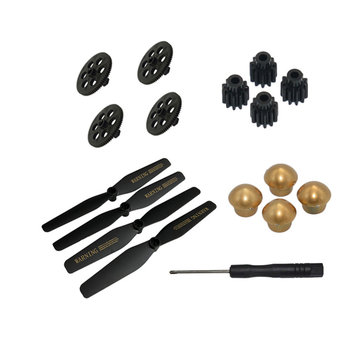 VISUO XS812 GPS RC Quadcopter Spare Parts Crash Pack Propeller & Gear & Tooth Wheel & Props Nut
