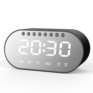 Bakeey T1 Wireless bluetooth Speaker Dual Drivers Dual Alarm Clock