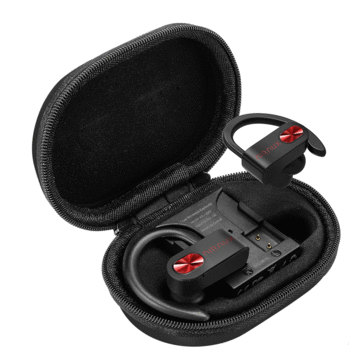 BlitzWolf AIRAUX AA－UM2 TWS bluetooth 5.0 Ear Hook Earphone Stereo HiFi Sport Earbuds with Charging Case － Black