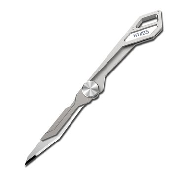 $24.95 for NITECORE NTK05 97mm 4.7g TC4 Titanium Alloy Ultralight Folding Knife Keychain Knife