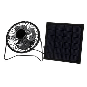 US$13.95 % 5W Protable Solar Panel + 4inch Cooling Fan Kit with USB Port for Home Outdoor  Arduino Compatible SCM & DIY Kits from Electronics on banggood.com