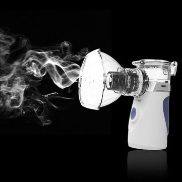 Portable Ultrasonic Nebulizer Inhaler Respirator Humidifier Child Adult Asthma Handheld Compression Atomizer － Coffee