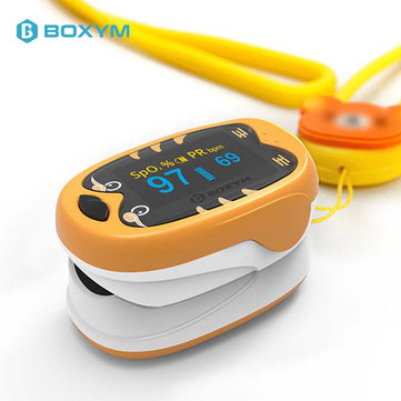 $18.99 for BOXYM Okids Baby Finger Pulse Oximeter Pediatric OLED Display Rechargeable Finger Blood Oxygen Saturometro