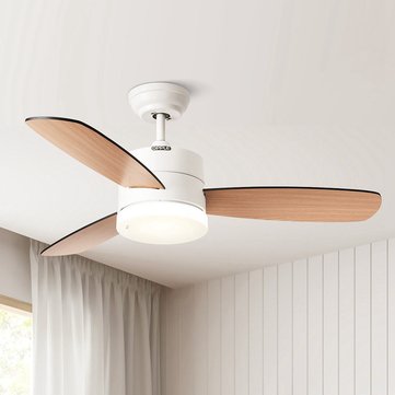 Opple Nordic Style Wooden Ceiling Fan, Dining Room Chandelier Ceiling Fan