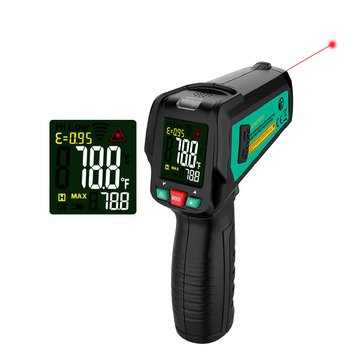 FUYI－50℃~580℃ Non－Contact Infrared Digital Thermometer Colorful LCD Display Laser Handheld IR Temperature Meter K－type Probe Temperature Measurement  － FY580C＋