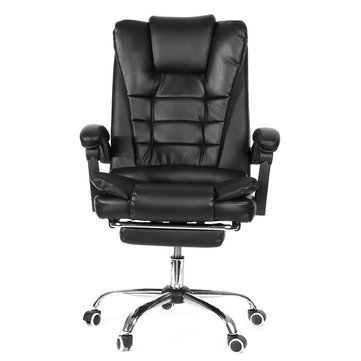 Ergonomic High Back Reclining Office Boss Chair Adjustable Height Rotating Lift Chair PU Leather Gaming Chair Laptop Desk Chair with Footrest