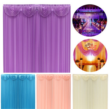 3X3M Wedding Party Backdrop Curtains Drape Background Decor Studio Photography 