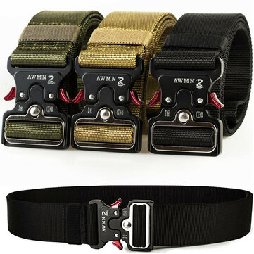 1.89" Wide Tactical Nylon Belt Heavy Duty Army Military Training Trousers