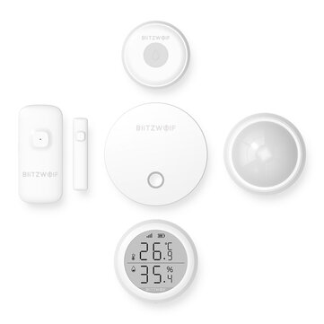 $58.99 for BlitzWolf BW-IS 5 IN 1 ZigBee Smart Home Security Alarm System Set