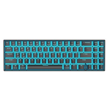Royal Kludge RK71 71 Keys bluetooth3.0 Wireless USB Wired Dual Mode ICE Blue LED Backlight Mechanical Gaming Keyboard