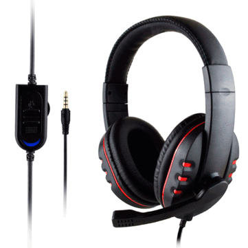 3.5mm + USB Wired Gaming Headphone Heavy Bass Headset for PS4 / XBOX - ONE / PC Professional Computer Gamer