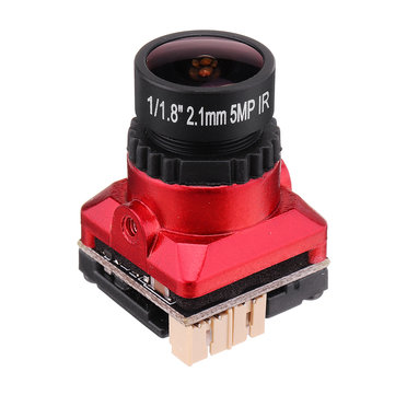 Eachine Bat 19S 1/1.8" Starlight CCD 800TVL 2.1mm/2.3mm 16:9/4:3 PAL/NTSC Switchable OSD FPV Camera Red/Black for RC Drone