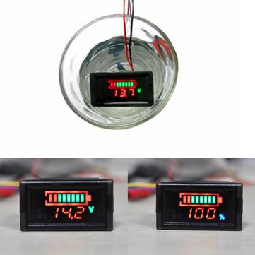 Acid Lead Batteries Indicator Battery Capacity Digital Led Tester Voltmeter